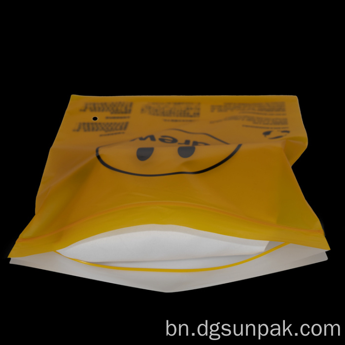 টিশার্ট সতর্কতা জিপলক প্লাস্টিকের জিপ লক ব্যাগ রিসাইকেল করে